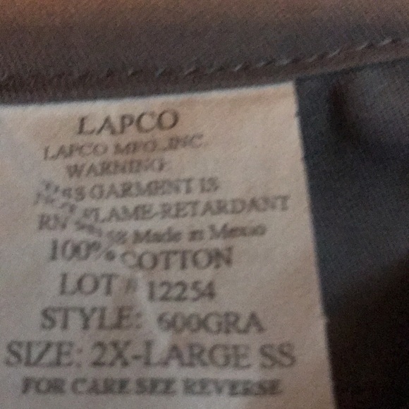 Lapco men Shirt new without tags - Picture 4 of 6